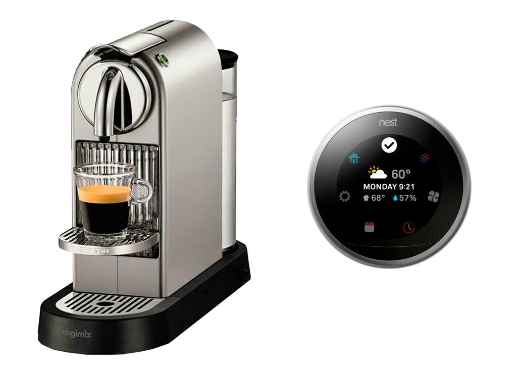 Nespresso Citiz espresso machine or Nest smart home automation kit